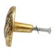 Round Bark Shape Antique Golden Aluminium Dresser Knob